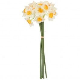 Artificial Bouquet Narcissus 013.821973 40cm White WHITE