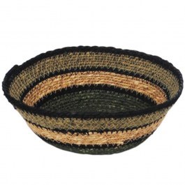 Handmade Basket 00.02.23132 D30x8cm Multi-Green GREEN