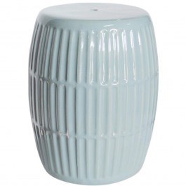 Side Table Striped 00.03.34024 D33x43cm Light Green GREEN