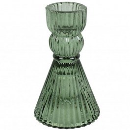 Candlestick 013.842030 6x10,5cm Green GREEN