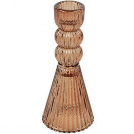 Candlestick 013.842027 6,5x15cm Brown BROWN