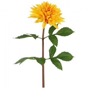 Artificial Flower Dahlia 013.821297 74cm Yellow