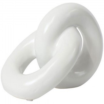 Διακοσμητικός Κόμπος 013.807602 17,2x11x13,5cm White