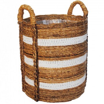 Storage Basket Abaca 024.305502C 40x45cm Natural-White