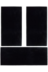 Bedroom Set 3pcs.Puffy FC7A Antislip Black New Plan