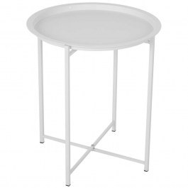 Folding Table Samuel HM5287.02 With Removable Tray D46x53cm White WHITE