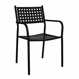 Metal Black ArmChair - Zeta Hm5031.01 BLACK