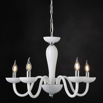 Chandelier 5Φ Blk82185Pwc White