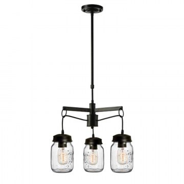 Τρίφωτο Φωτιστικό Οροφής EG166603P Black