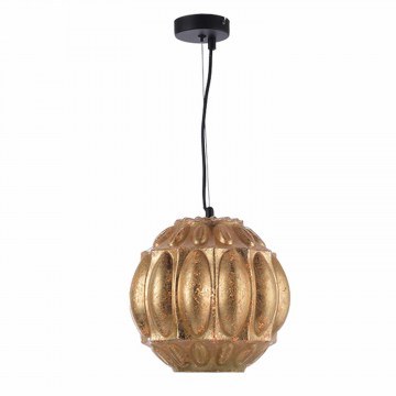 Ceiling Illuminant Gn271Pgf Black With Gold Leaves