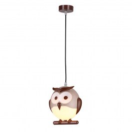 Kids Ceiling Illuminant Owl Zn160201Pbr Brown & White BROWN-WHITE