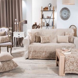 Sofa Cover Baltimore 02 Beige Teoran BEIGE
