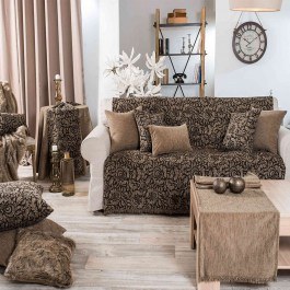 Sofa Cover Denver 03 Brown Teoran BROWN