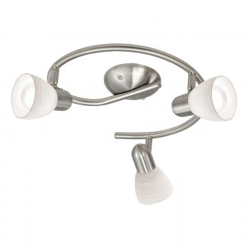Φωτιστικό Σποτ 88475 Silver - Beige Dakar 1 Eglo Eglo