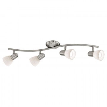 Φωτιστικό Σποτ 88474 Silver - Beige Dakar 1 Eglo Eglo