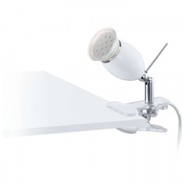 Illuminant Spot Led With Clip 93118 White Banny 1 Eglo