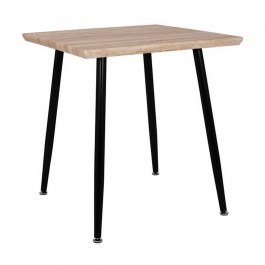 Table Dinning Sonama HM8335.01 With Black Legs 70x70 BLACK