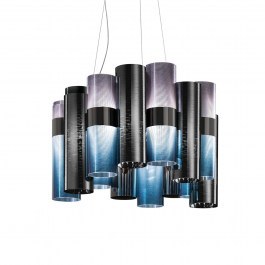 Ceiling Illuminant Led La Lollo M 2700K 4600lm 48x35cm Gradient Slamp BLUE-BLACK