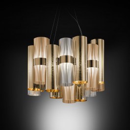 Ceiling Illuminant Led La Lollo M 2700K 4600lm 48x35cm Gold - Fume Slamp GOLD