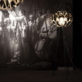 Floor Illuminant Led Flora 50x170cm 3x12W E27 Gold Slamp GOLD