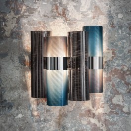Wall Illuminant  La Lollo 2x6W E14 28x16x30cm Gradient Slamp BLACK-BLUE