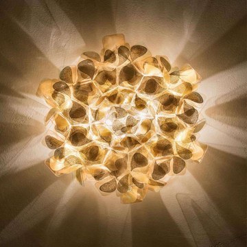 Pendant Lamp - Wall Clizia Medium Mama Non Mama Ε27 2x12W 53x20cm Gold Slamp