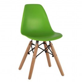 Chair Children's With Wooden Legs Twist Kid HM8453.03 Green GREEN