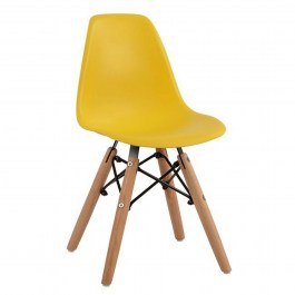 Chair Children's With Wooden Legs Twist Kid HM8453.04 Yellow YELLOW