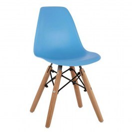 Chair Children's With Wooden Legs Twist Kid HM8453.08 Blue BLUE