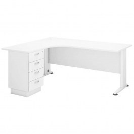 Γραφείο Superior Compact Αριστερή Γωνία ΕΟ995L,2 180x70x75/150x60x75cm White WHITE