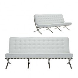 Sofa Barcelona Ε968,31 Pu White WHITE