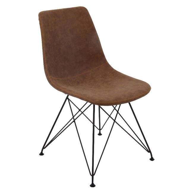 Καρέκλα Panton ΕΜ777,2 Vintage Brown Σετ 4τμχ