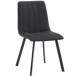 Chair Betty ΕΜ791,4 45x60x87cm Suede Black BLACK