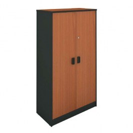 Wardrobe-A Deskυ ΕΟ124,5New Grey-Cherry CHERRY