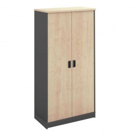 Wardrobe-A Deskυ ΕΟ126,5New Dark Grey - Beech BEECH