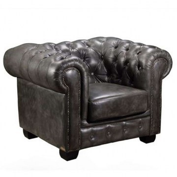 Armchair Chesterfield 689 Ε9574,12 Antique Grey