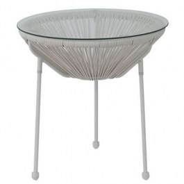 Table Rattan Acapulco Φ.50cm Ε246,Α1 White WHITE