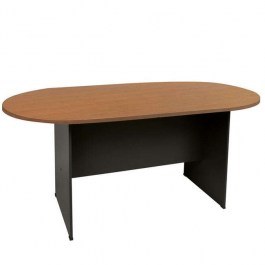 Table  -Α Oval Dark Grey-Cherry DARK GREY