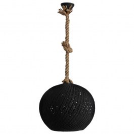 Ceiling Light Silk-02 Φ35 Rope 1/L Ε/27 31-1152 Black-Brown Heronia BLACK-BROWN