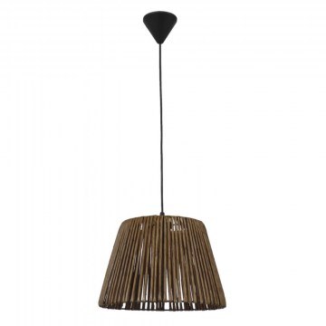 Φωτιστικό Οροφής Cuba 31-1253 Φ30cm Brown-Black Heronia