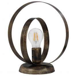 Table Lamp 34-0281 Halka D18-25 Ε27 H28XD25cm Bronze Heronia BRONZE