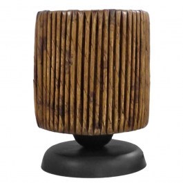 Φωτιστικό Επιτραπέζιο 09-0109 TL-07 Kyoto Ε27 H20XΦ15cm Black-Brown Heronia BLACK-BROWN