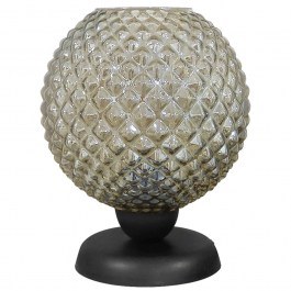 Table Lamp 09-0121 TL-07/5010 Ε27 Glass Ball H26XD20cm Black-Fume Heronia FUME