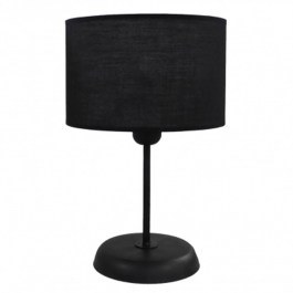 Table Lamp 09-0101 TL-05 D20 Ε27 With Abazur Cylinder H32XD20cm Black Heronia BLACK