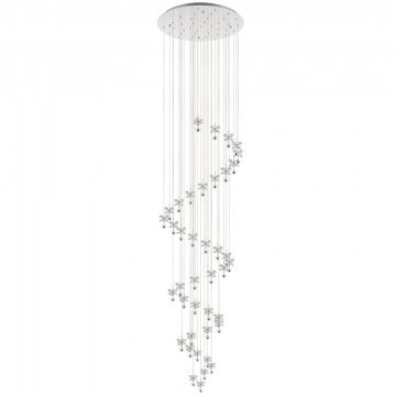 Ceiling Lamp 39545 Pianopoli Led/40 Crystal Chrome Eglo