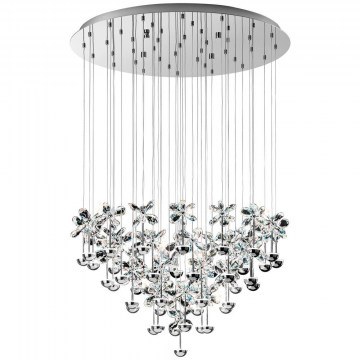 Ceiling Lamp 93661 Pianopoli Led Ø780 Crystal Chrome Eglo
