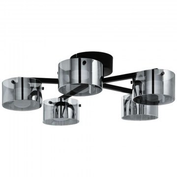 Φωτιστικό Οροφής - Πλαφονιέρα 39874 Copillos Led/5 Black-Clear Eglo