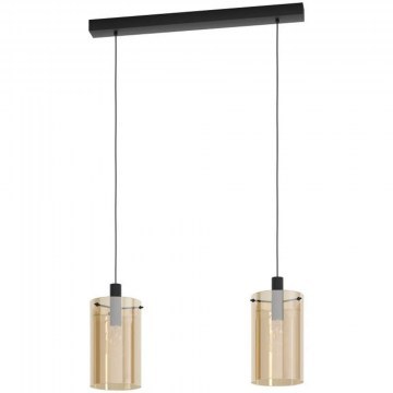Ceiling Lamp - Rail 39538 Polverara E27/2 Black-Brass  Eglo