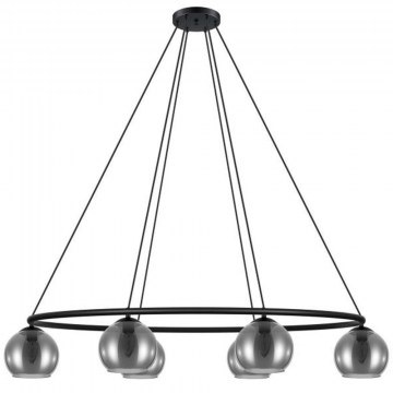 Φωτιστικό Οροφής 39578 Daguella E14/6 Black-Clear Eglo