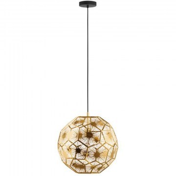 Ceiling Lamp 39755 Skoura E27/1 Ø410 Black-Brass Eglo